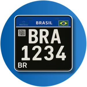 Placa Moto Mercosul | Colecionador