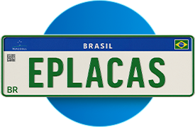Modelo especial de placa Mercosul para veículos autorizados em São Paulo