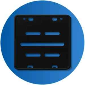 Suporte de Placa para Moto